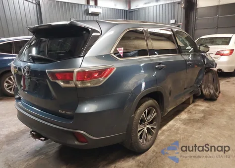 2016 Toyota Highlander Xle V6 из США, поврежденный, VIN 5TDJKRFH8GS326488